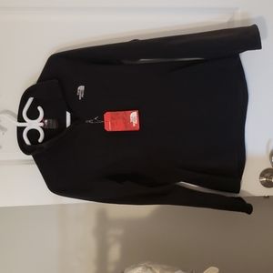 Black fleece The North Face brand zip up sweater.size medium. with tags